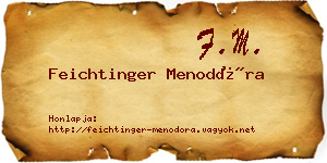 Feichtinger Menodóra névjegykártya